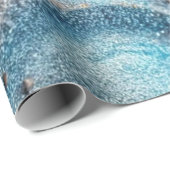 blauw zand cadeaupapier (Rol Hoek)
