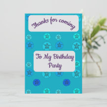 Blauw Zand Dollars Dank u kaart