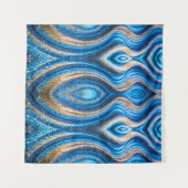 blauw zand wandkleed (Voorkant (horizontaal))