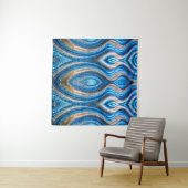 blauw zand wandkleed (In Situ (horizontaal))