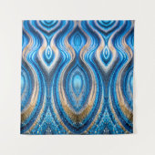 blauw zand wandkleed (Voorkant)