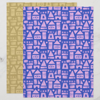 Blauw Zandklooster Schrijfboek Papier