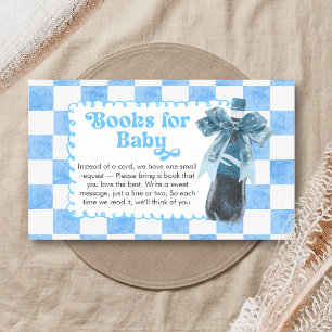 Blauw Ze staat op het punt om te bevallen Baby Sho Informatiekaartje