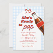 Blauw Ze staat op het punt te barsten Sodawater Ba Kaart (Voorkant)