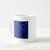 blauw zebra koffiemok (Voorkant links)