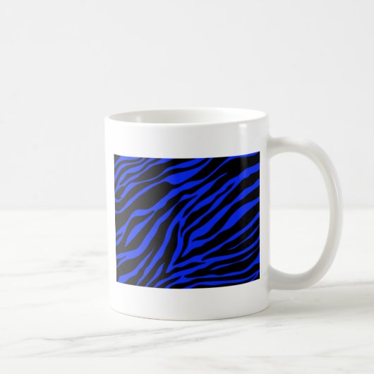 blauw zebra koffiemok (Rechts)