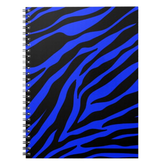 blauw zebra notitieboek (Voorkant)