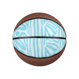 Blauw Zebra Patroon Basketbal