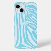 Blauw Zebra Patroon Case-Mate iPhone Case (Achterkant)