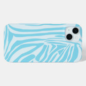 Blauw Zebra Patroon Case-Mate iPhone Case (Achterkant (horizontaal))