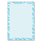 Blauw Zebra Patroon Kaart (Achterkant)