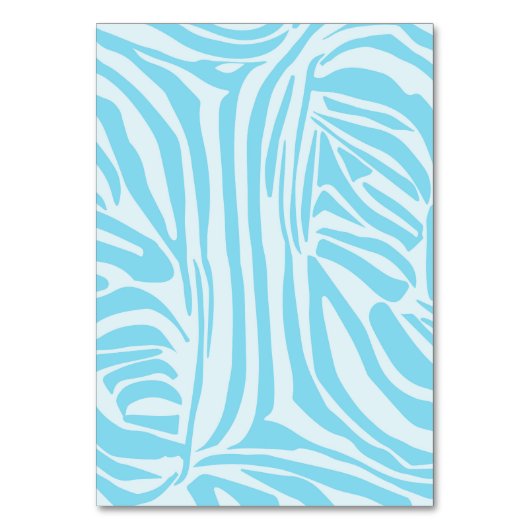 Blauw Zebra Patroon Kaart (Voorkant)