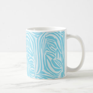 Blauw Zebra Patroon Koffiemok