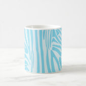 Blauw Zebra Patroon Koffiemok (Center)