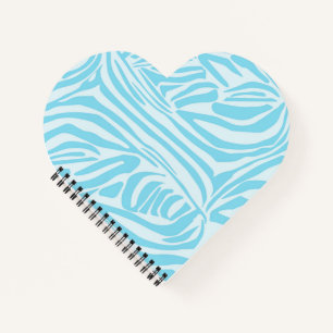 Blauw Zebra Patroon Notitieboek