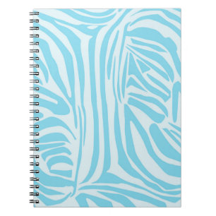 Blauw Zebra Patroon Notitieboek