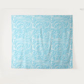 Blauw Zebra Patroon Wandkleed (Voorkant (horizontaal))