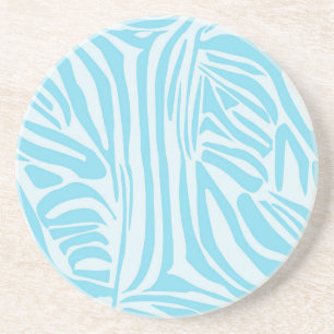 Blauw Zebra Patroon Zandsteen Onderzetter