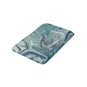 Blauw Zee Abstract schilderen Badmat (Gekanteld)
