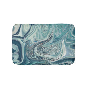Blauw Zee Abstract schilderen Badmat