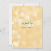 Blauw zee baby shower-uitnodiging kaart (Achterkant)