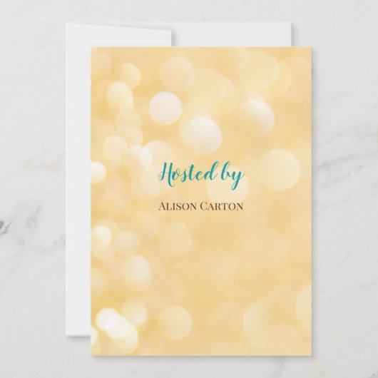 Blauw zee baby shower-uitnodiging kaart (Achterkant)