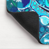 Blauw Zee beluistert Abstracte kunst Muismat (Hoek)