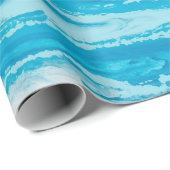 Blauw zee cadeaupapier (Rol Hoek)