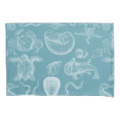 Blauw Zee creëert  illustratie Modern Kussensloop (Voorkant)