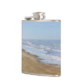 Blauw Zee en schoorfoto Heupfles (Links)