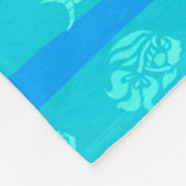 Blauw zee fleece deken (Hoek)