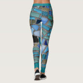 Blauw Zee Glass Mosaic Leggings (Achterkant)
