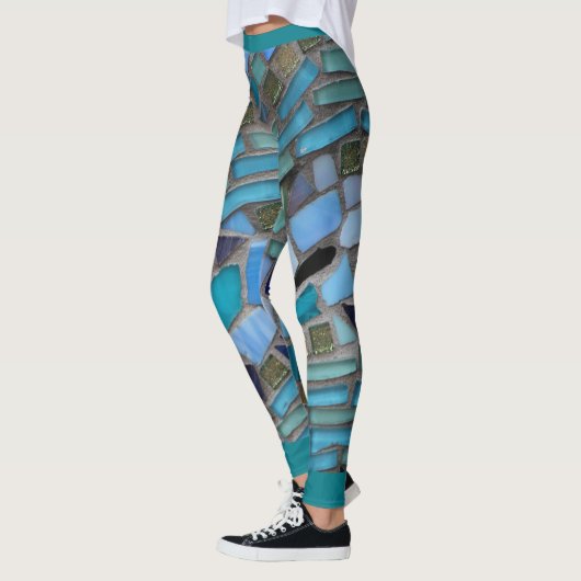 Blauw Zee Glass Mosaic Leggings (Links)