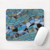 Blauw Zee Glass Mosaic Muismat (Met muis)