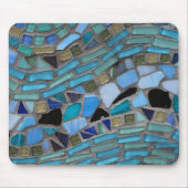Blauw Zee Glass Mosaic Muismat (Voorkant)