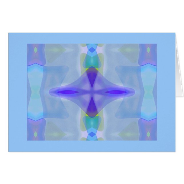 Blauw zee glazen patroon (Voorkant Horizontaal)
