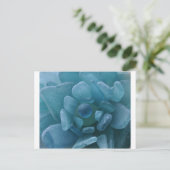 Blauw Zee Glazen ventilator Briefkaart (Staand voorkant)
