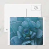 Blauw Zee Glazen ventilator Briefkaart (Voorkant / Achterkant)