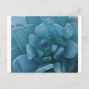 Blauw Zee Glazen ventilator Briefkaart