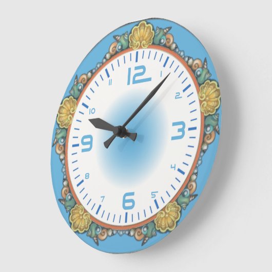 Blauw zee grote klok (Hoek)