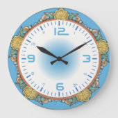 Blauw zee grote klok (Voorkant)