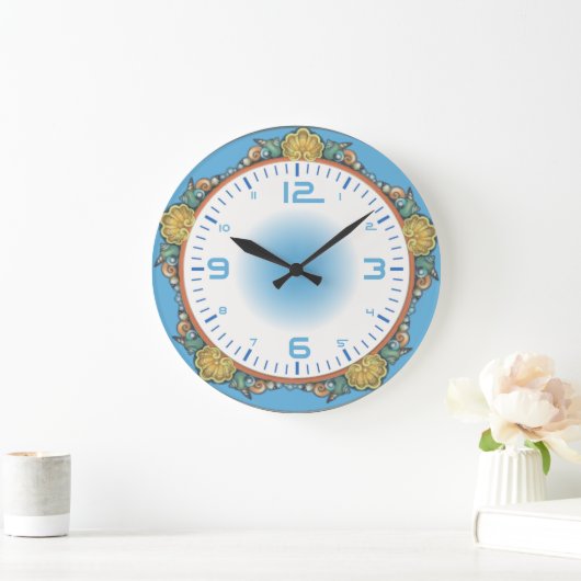 Blauw zee grote klok (Huis)