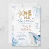 Blauw Zee is de eerste verjaardag van het Zee Kaart (Voorkant)