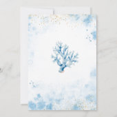 Blauw Zee is de eerste verjaardag van het Zee Kaart (Achterkant)