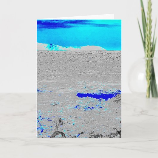 blauw zee kaart (Voorkant)