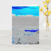 blauw zee kaart (Gele Bloem)