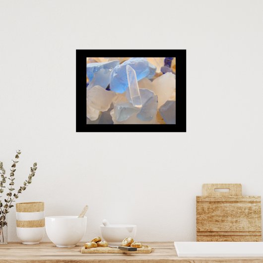 Blauw Zee Koolzeeglas prints (Keuken)