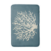 Blauw Zee Koraal Badmat (Voorkant Verticaal)