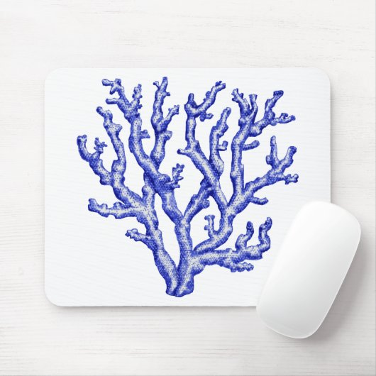 Blauw zee koraal muismat (Met muis)