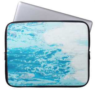 Blauw zee laptop sleeve